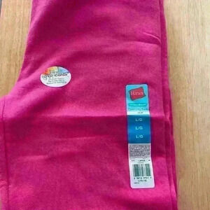 Hanes.    open leg sweatpants, comfort blend